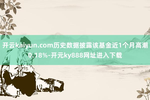 开云kaiyun.com历史数据披露该基金近1个月高潮0.18%-开元ky888网址进入下载