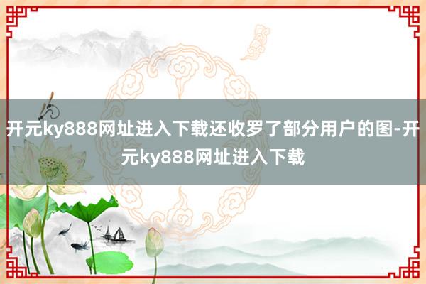 开元ky888网址进入下载还收罗了部分用户的图-开元ky888网址进入下载