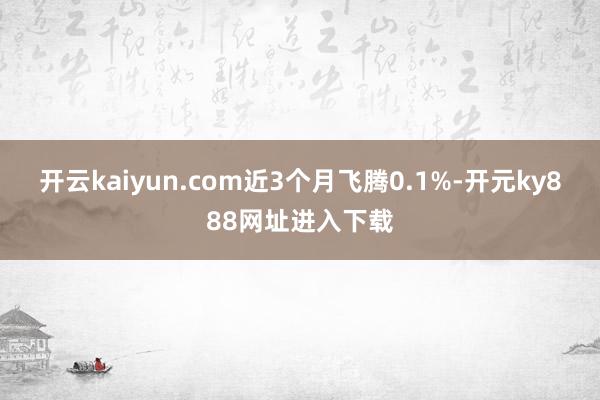 开云kaiyun.com近3个月飞腾0.1%-开元ky888网址进入下载